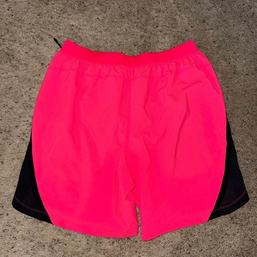 LG Men's Pink and Black Athletic Shorts​